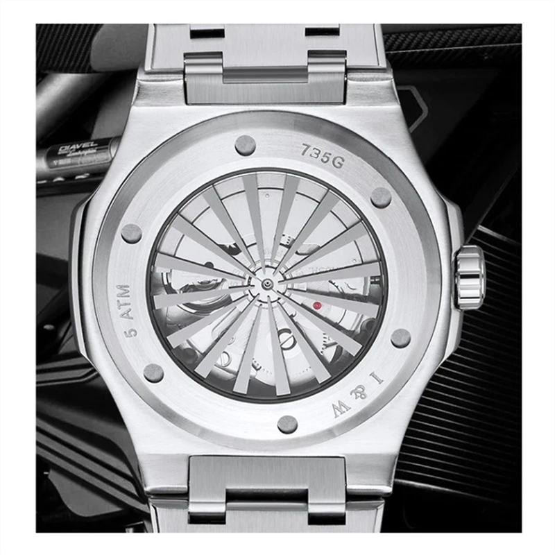 Carnival Excessive-Finish I&W Collection Luxurious Males's Mechanical Watch with Imported Motion, Stainless Metal, 50M Water-Resistant